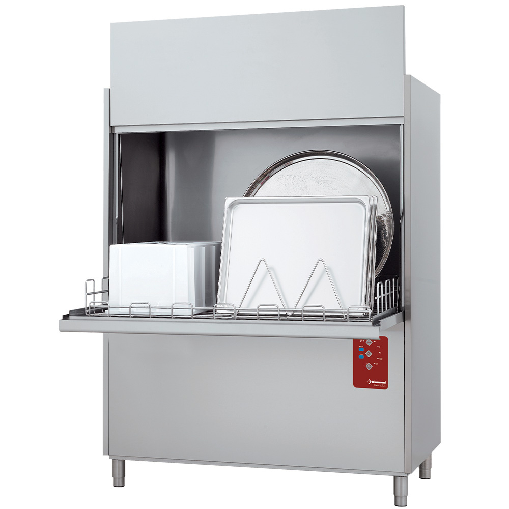 Diamond DOUBLE SKIN Topfspülmaschine Korb 1320x700 mm + Break Tank