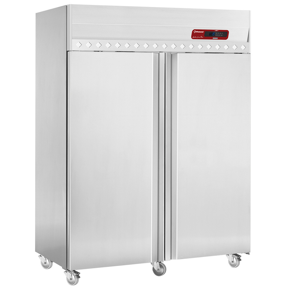 Diamond 1400 Lt / GN 2/1 Umluftgefrierschrank 1400 Liter, 2 Türen GN 2/1, Auf Rädern