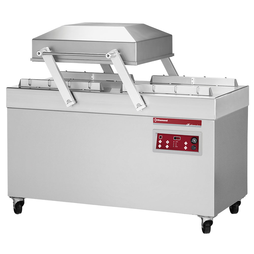 Diamond STANDARD Vakuummaschine, Doppelkammer 620x500xh240 mm. - 100 m3/h