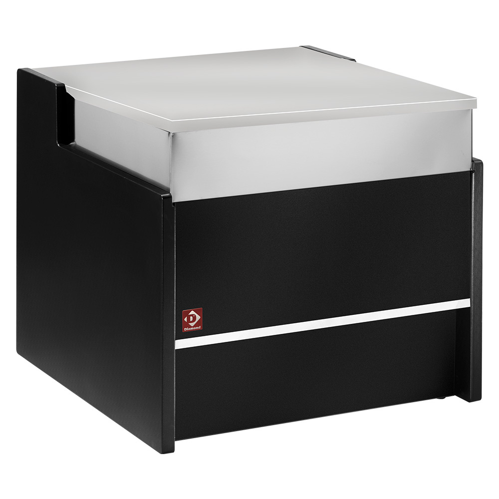 Diamond Vitrinen-Theken Kassenelement 1000 mm - SCHWARZ