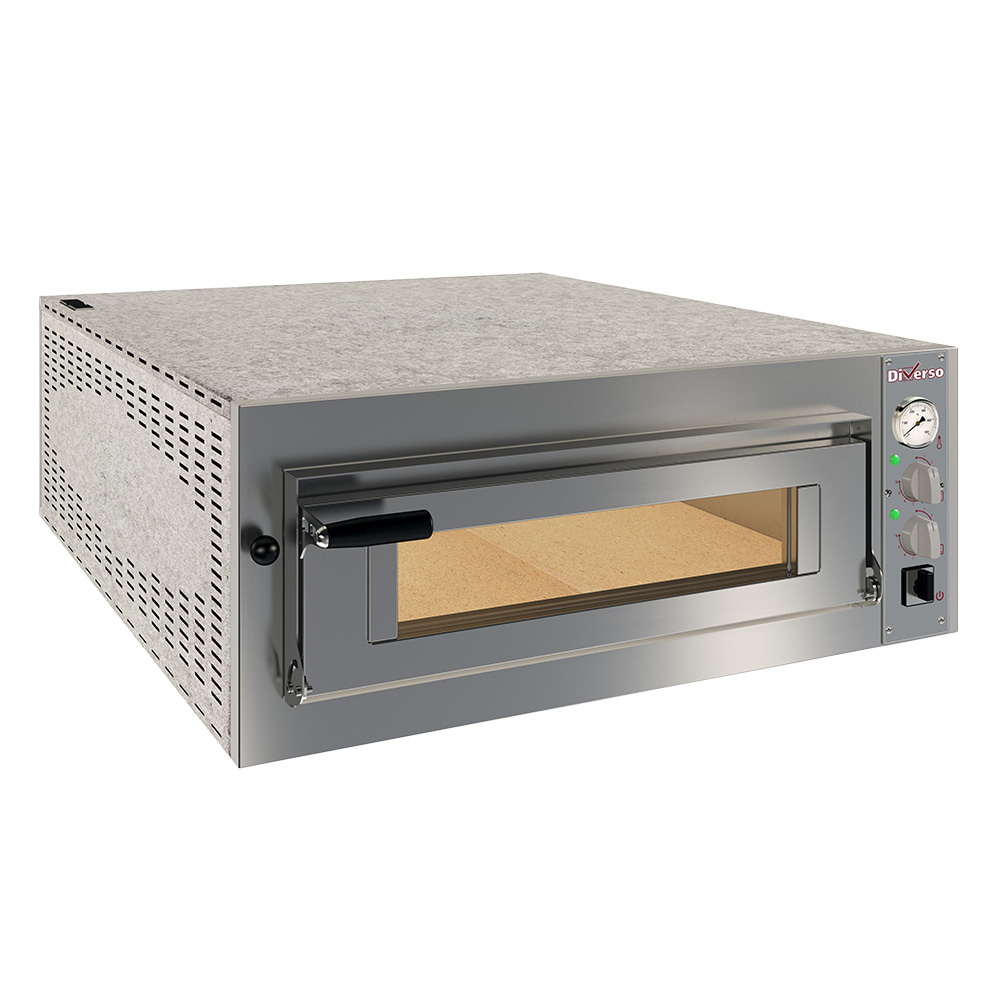 Diverso Pizzaoefen Elektro Ofen 6 Pizzen diam. 350mm, 1 Backkammer