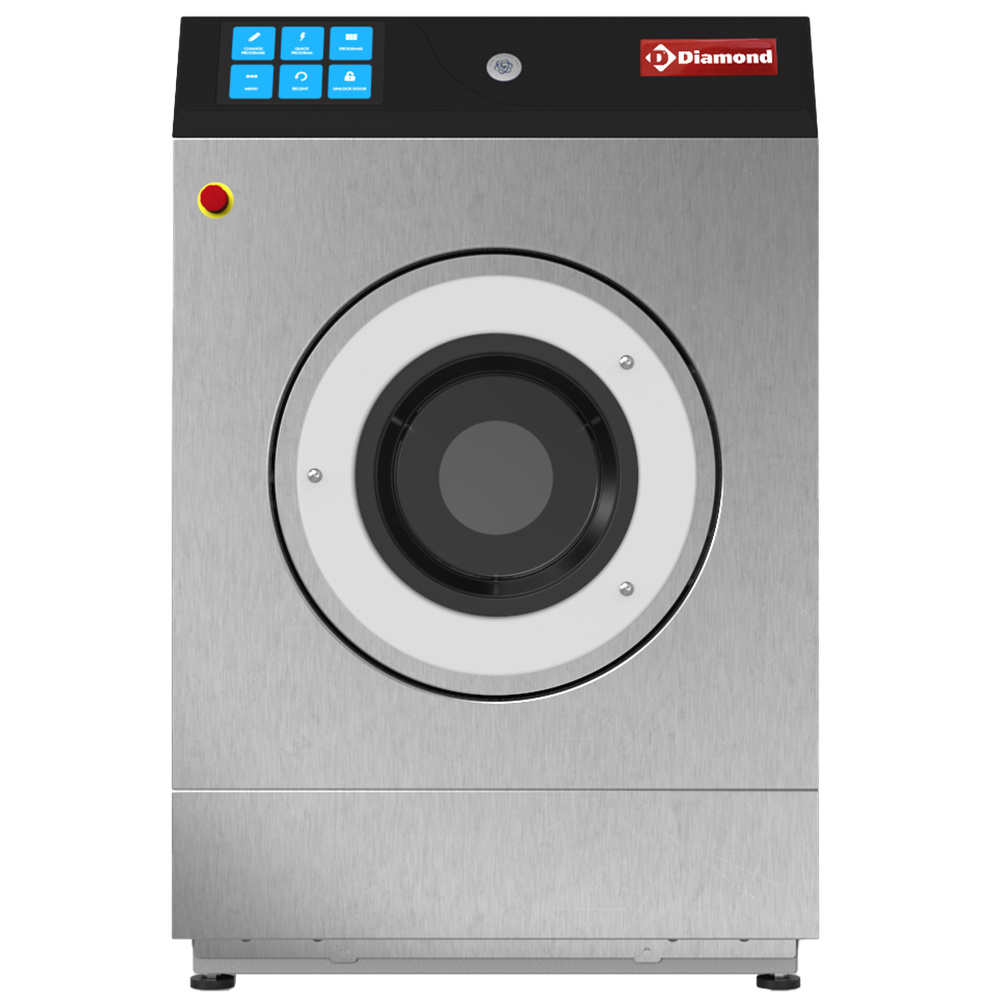 Diamond Lave-linges professionnels Waschmaschine zur Bodeninstallierung "Inox" 11 kg mit TOUCH SCREEN