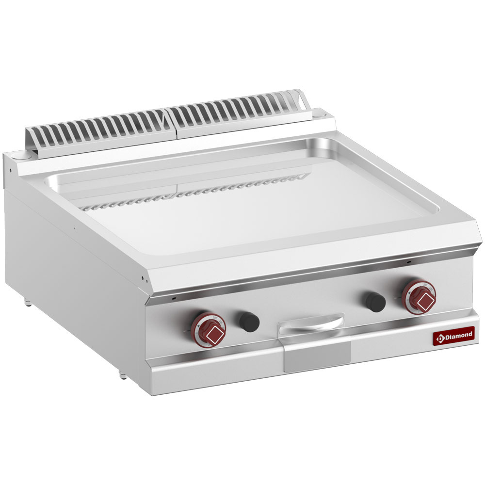 Diamond GAS Gas-Grillplatte, glatt, hartverchromt, Modul 1/1 -Top-