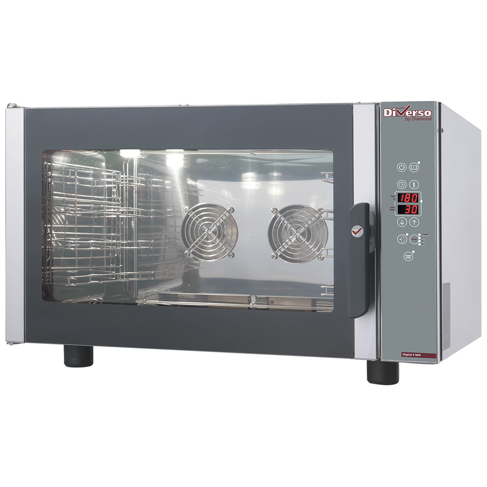 Diamond Kombidämpfer Direkt Elektroofen Dampf/Konvektion programmierbar 4x GN 1/1 oder 600x400 mm