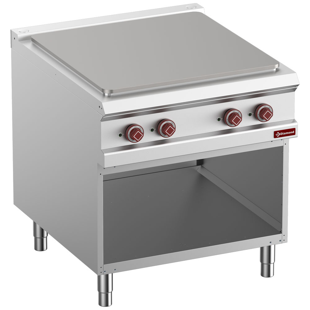 Diamond ELECTRIC - SOLID TOP Elektrische Kochplatte, Modul 1/1, offener Unterbau