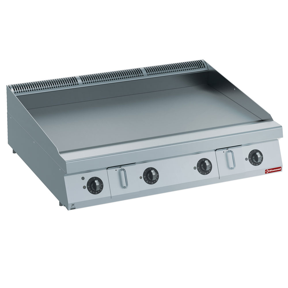 Diamond Kochserie 900+ Elektro Grillplatte glatt HP, Nitro chrom -TOP-