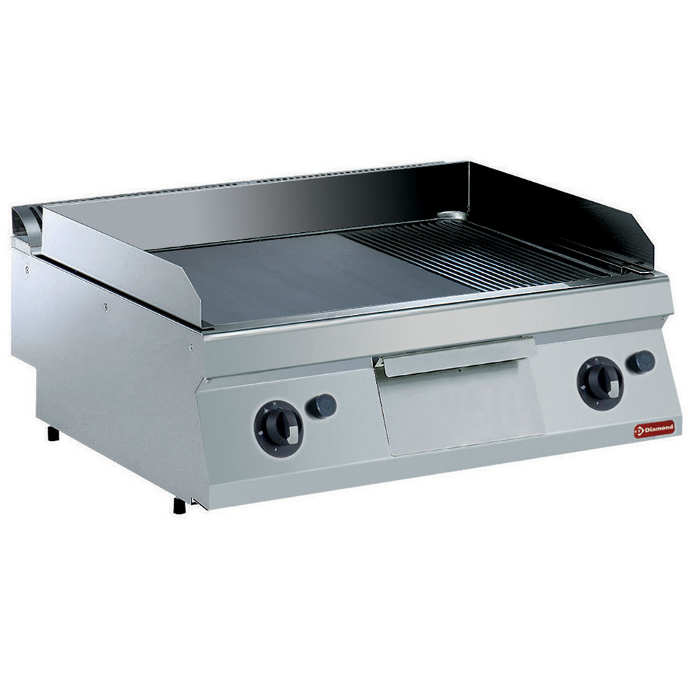 Diamond GAS Gas Grillplatte, 2/3 glatt, 1/3 gerillt -TOP-