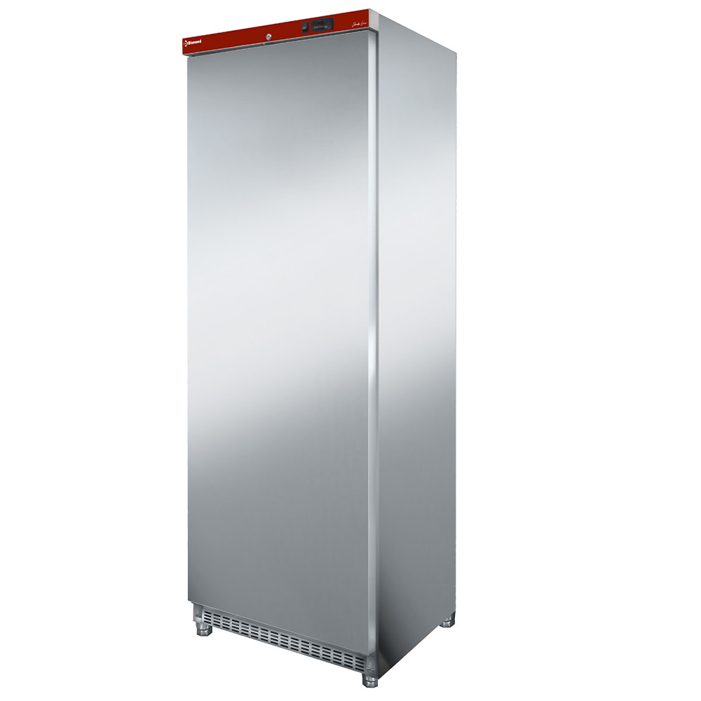 Diamond Kuehl/Gefrieschraenke Kühlschrank, belüftet, 400 Liter. aus Edelstahl
