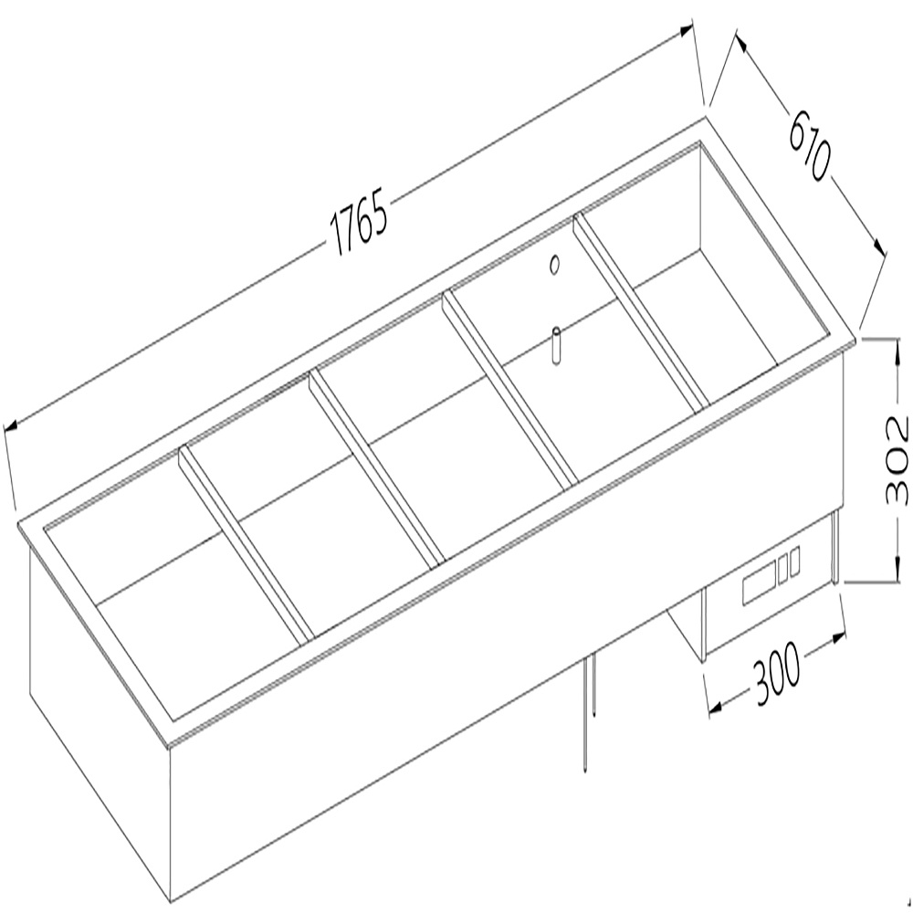 Diamond Self Drop In Element Bain-Marie 5X GN 1/1