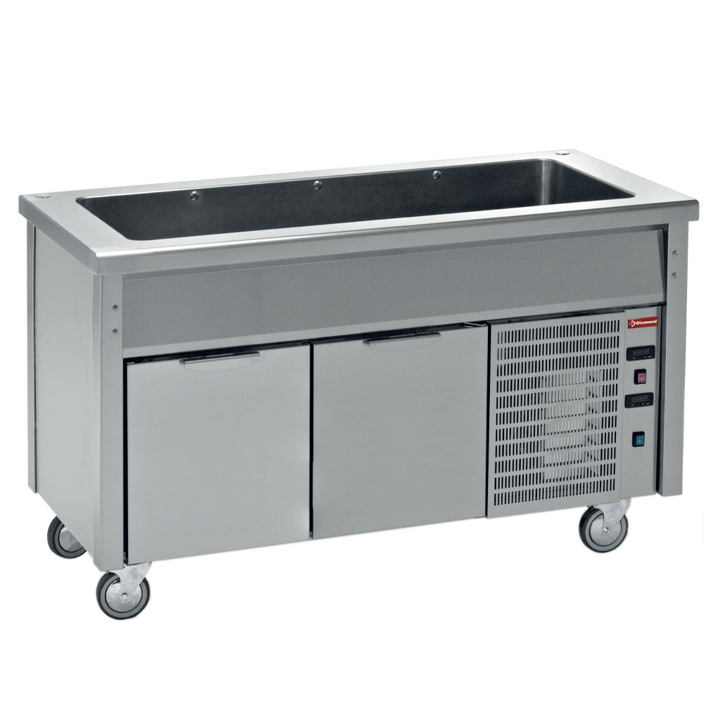 Diamond Modulare Self-service 700 Element mit Kühlwanne auf Kühlunterbau