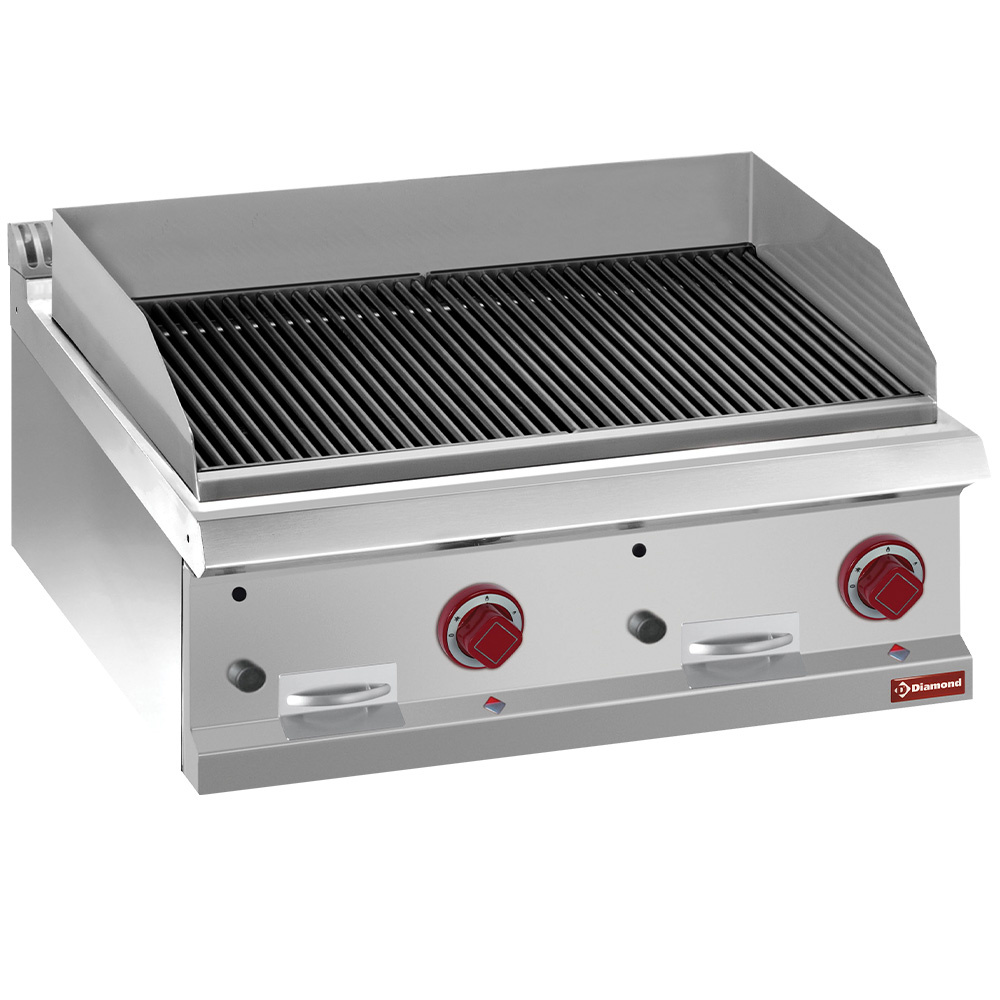 Diamond GAS Lavasteingrill, Modul 1/2, Rost aus Eisen "doppelseitig"  -OBERPLATTE-