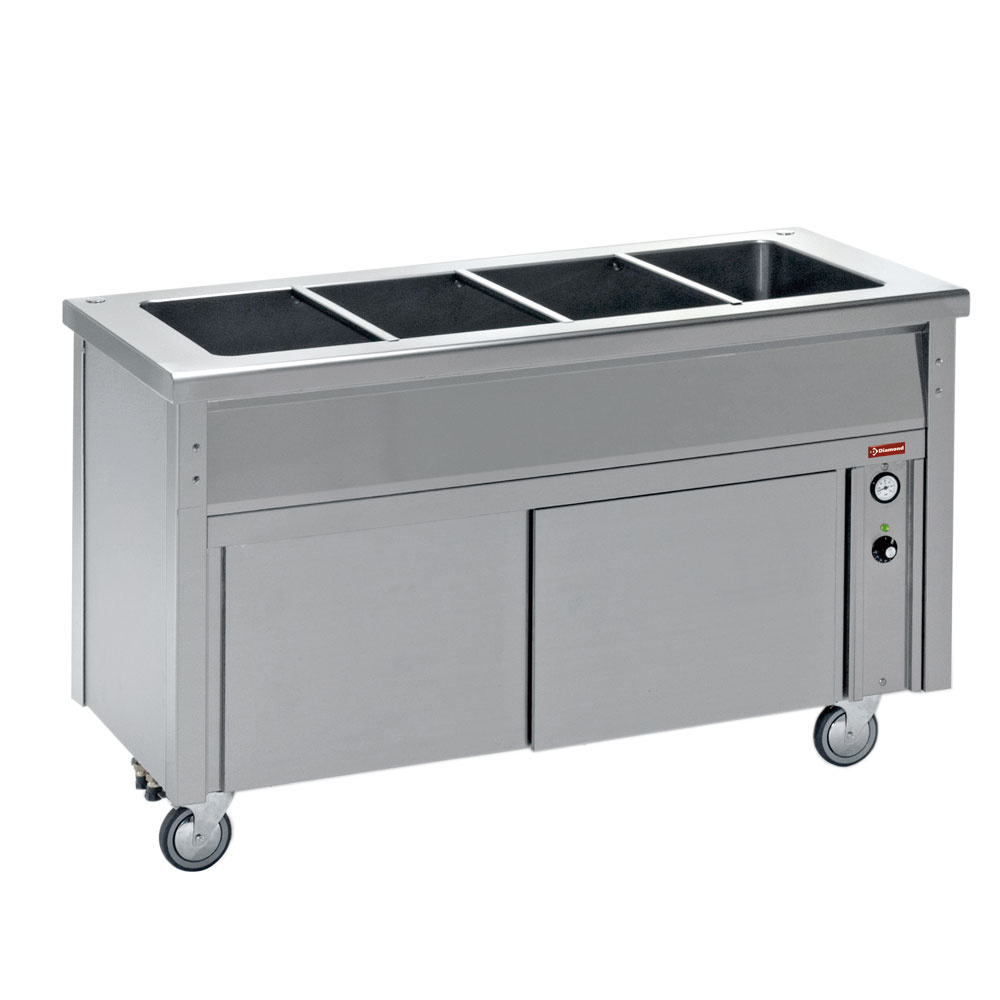 Diamond Modulare Self-service 700 Element Bain-Marie auf neutralem Unterbau 3 GN 1/1