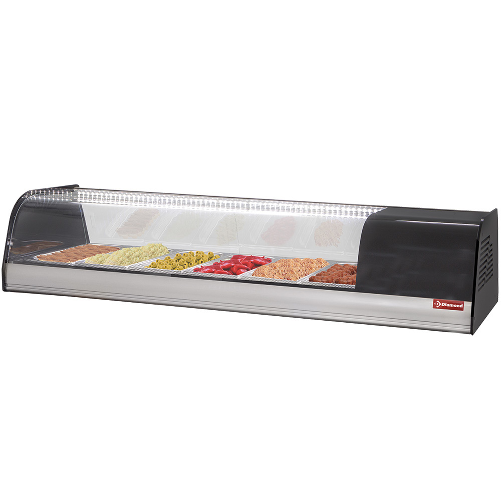 Diamond Tapas Kühlvitrine für Tapas, 6x GN 1/3 - 40 mm (inkl.)