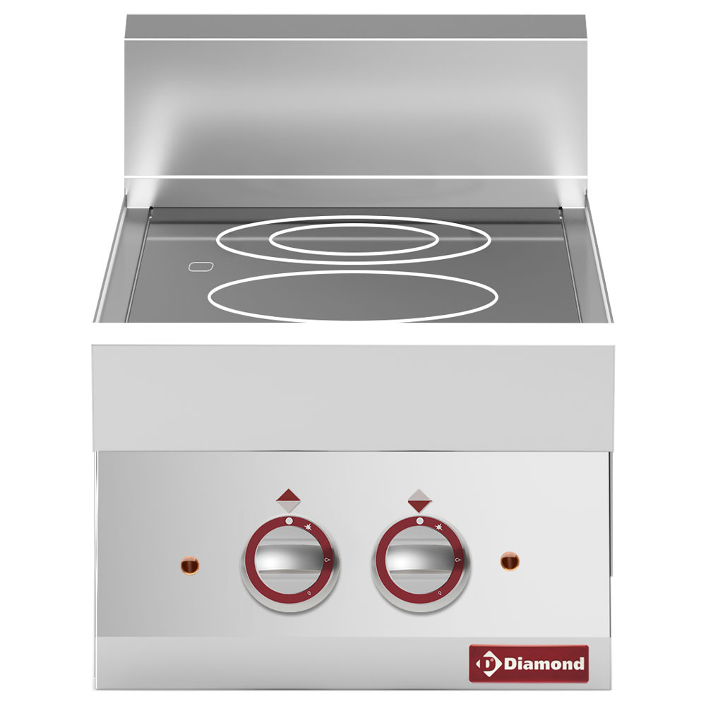 Diamond ELECTRIC - VITROCERAMIC Elektroherd 2 Cerankochflächen -Top-