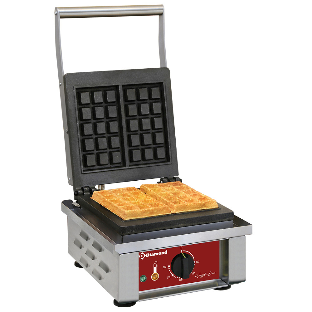Diamond Waffelmaschinen Elektro Waffeleisen 2 Stück, "Modell Brussel 3x5"