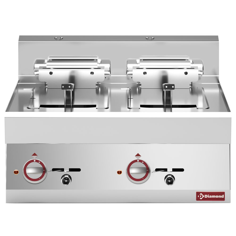 Diamond ELECTRIC Elektro Friteuse 2 Becken 10 L. -Top- "Alpha 650"