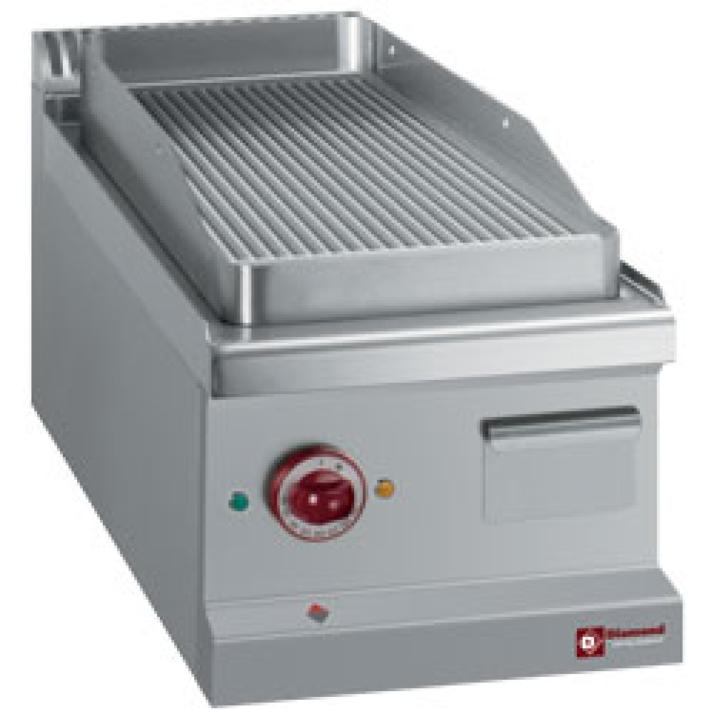 Diamond Kochserie OPTIMA 700 Elektro Grillplatte, gerillt -Top-