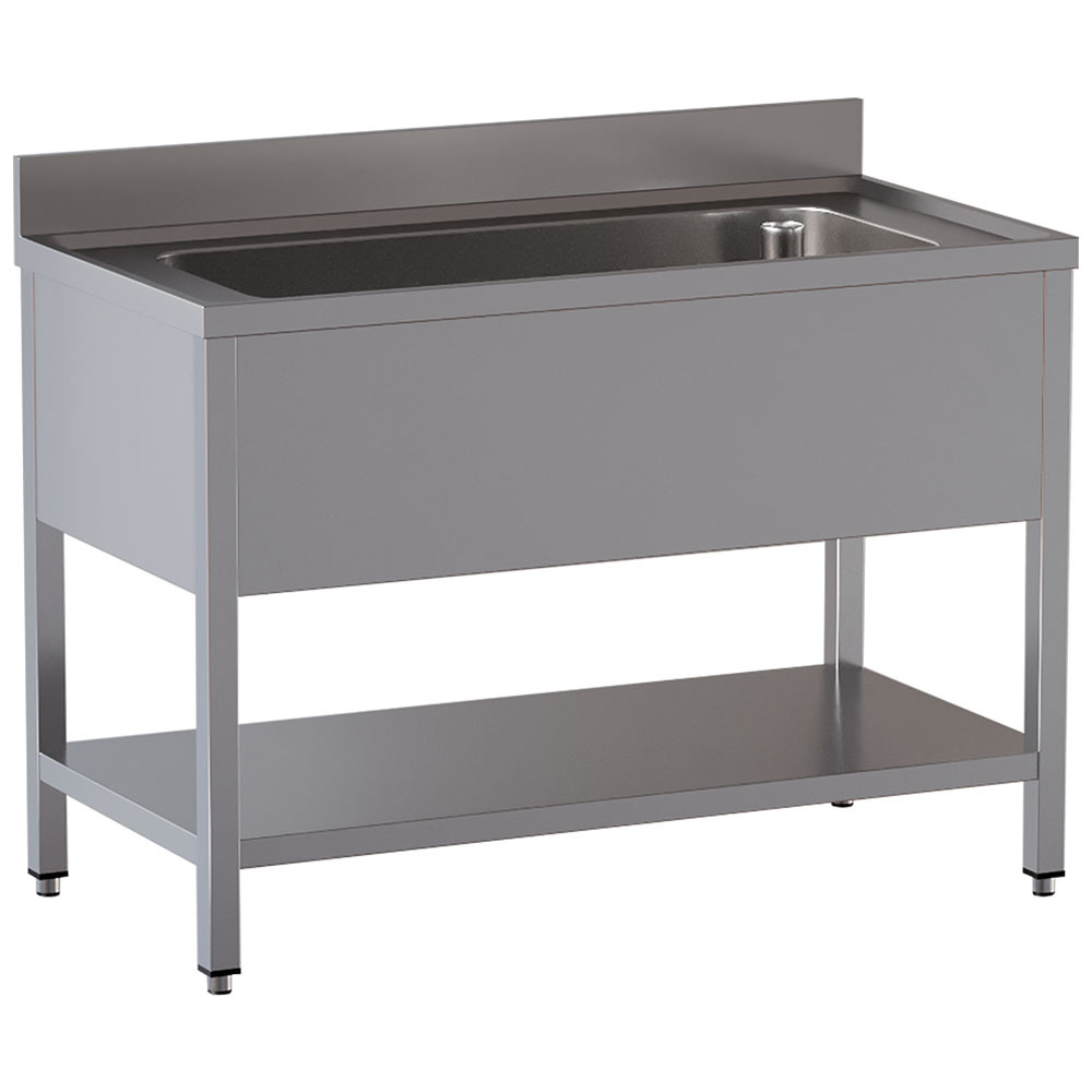 Diamond 700 MM / EVO Spültisch 1 Becken  950x500xh350, mit Unterboden
