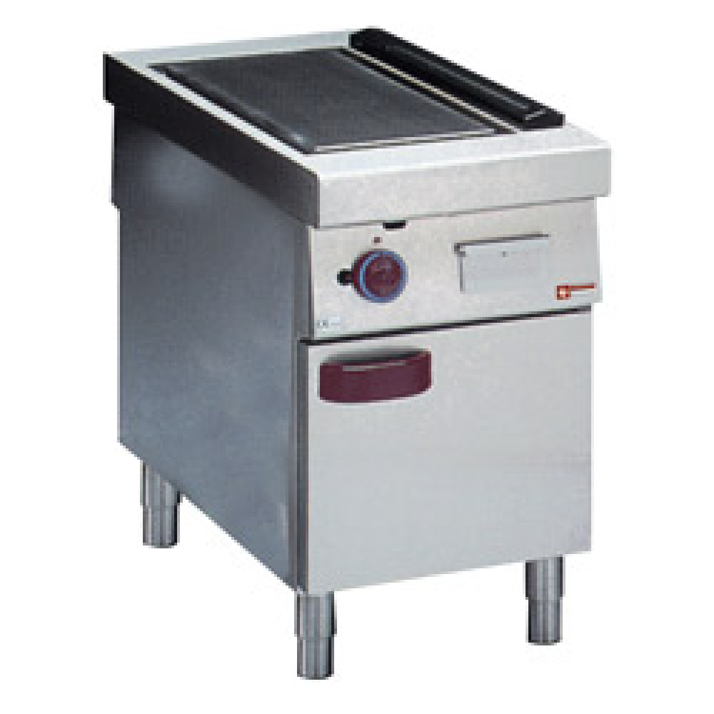 Diamond GAS Gas Grillplatte, glatt, hartverchromt, Unterbau, "zentrales durchreichen"