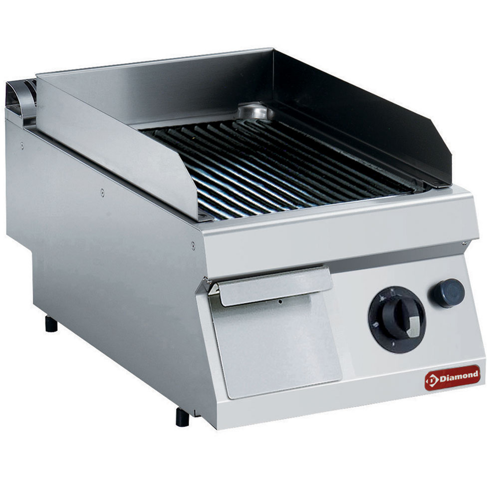Diamond GAS Gas Grillplatte, gerillt -Top-