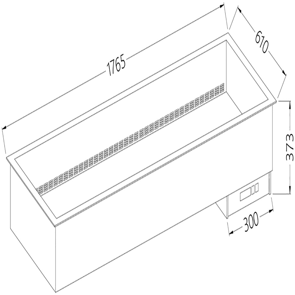Diamond Self Drop In Element Bain-Marie 5x GN 1/1 - ausgetrocknet - belüftete