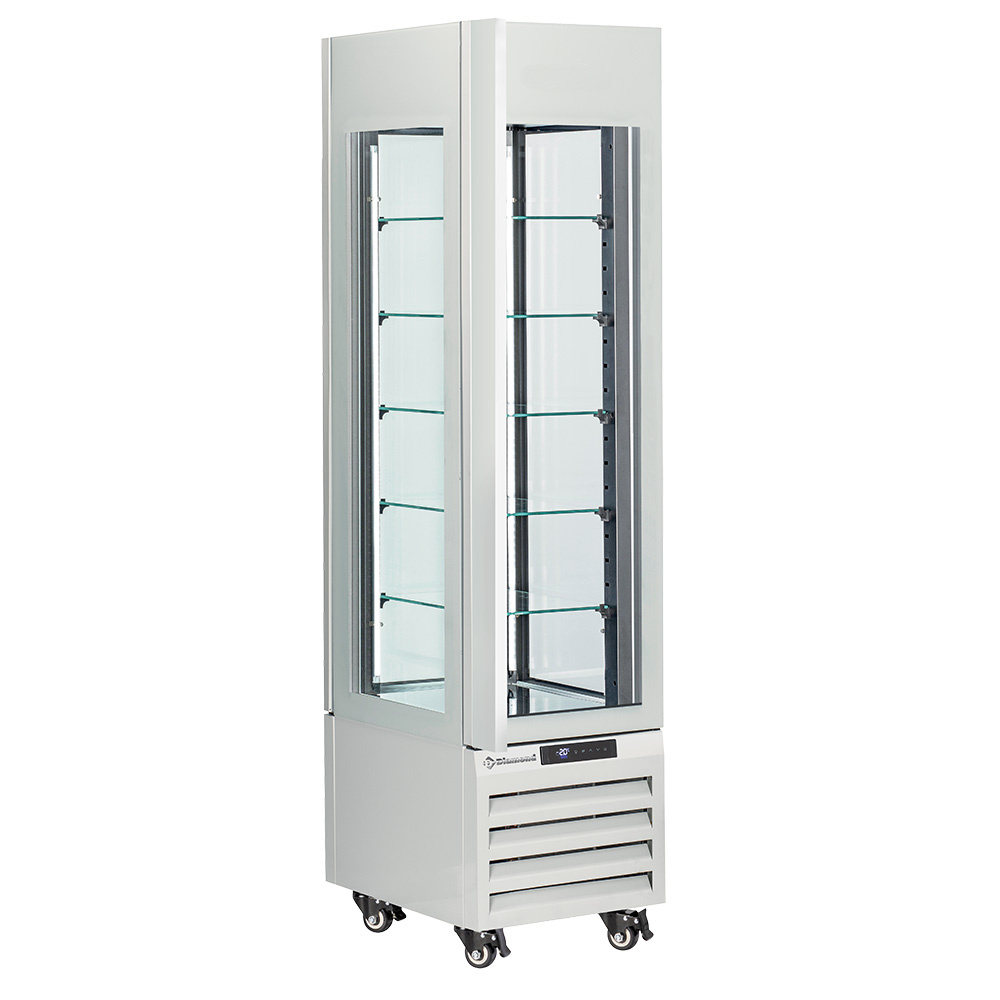 Diamond 260 Lt / PASTRY Volle Vitrine 260 Lt., 5 Glasstufen, belüftet - PASTRY - WEISS