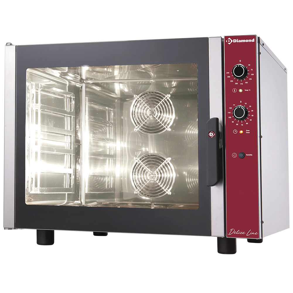 Diamond Baeckereioefen Elektro Konvektionsofen 6x 600x400 mm , manuelle Befeuchtung