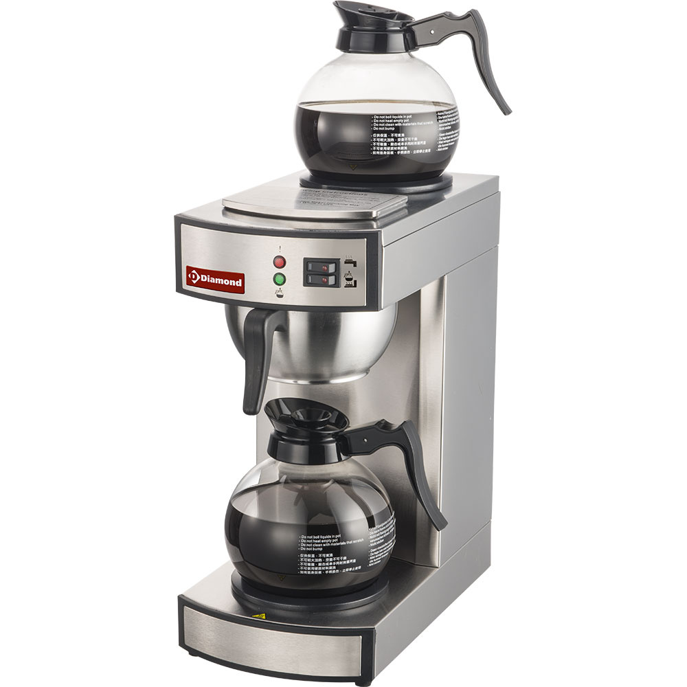 Diamond Kaffeemaschinen Filter Kaffeemaschine - 1-gruppig + 2 Wärmhalteplatten - Halbautomatisch
