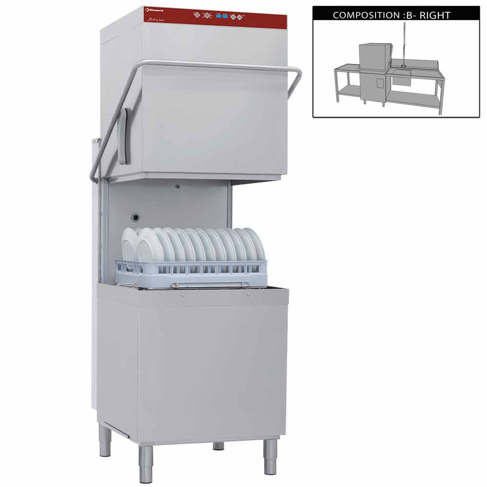 Diamond FULL COMPOSITION Durchschubspülmaschine komplett, bestehend aus :