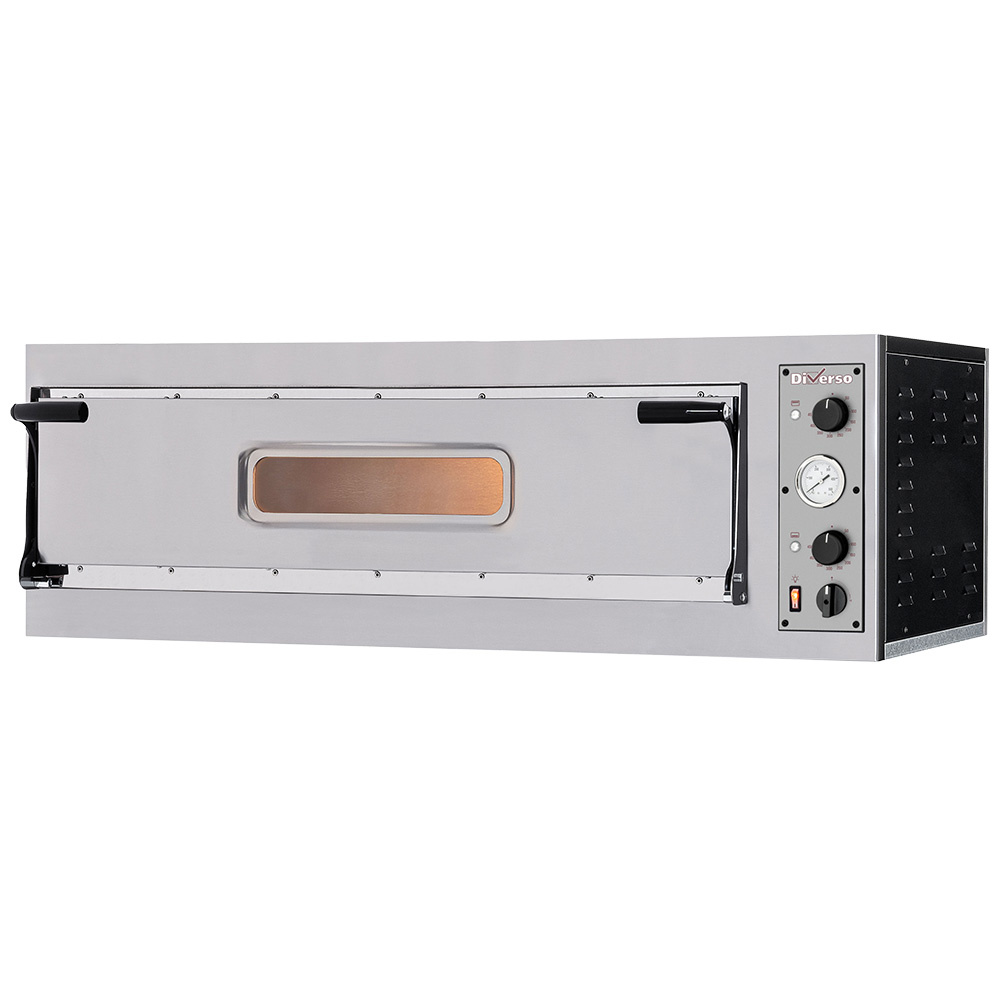 Diverso Pizzaoefen Elektro Ofen 3 Pizzen diam. 350mm, 1 Backkammer