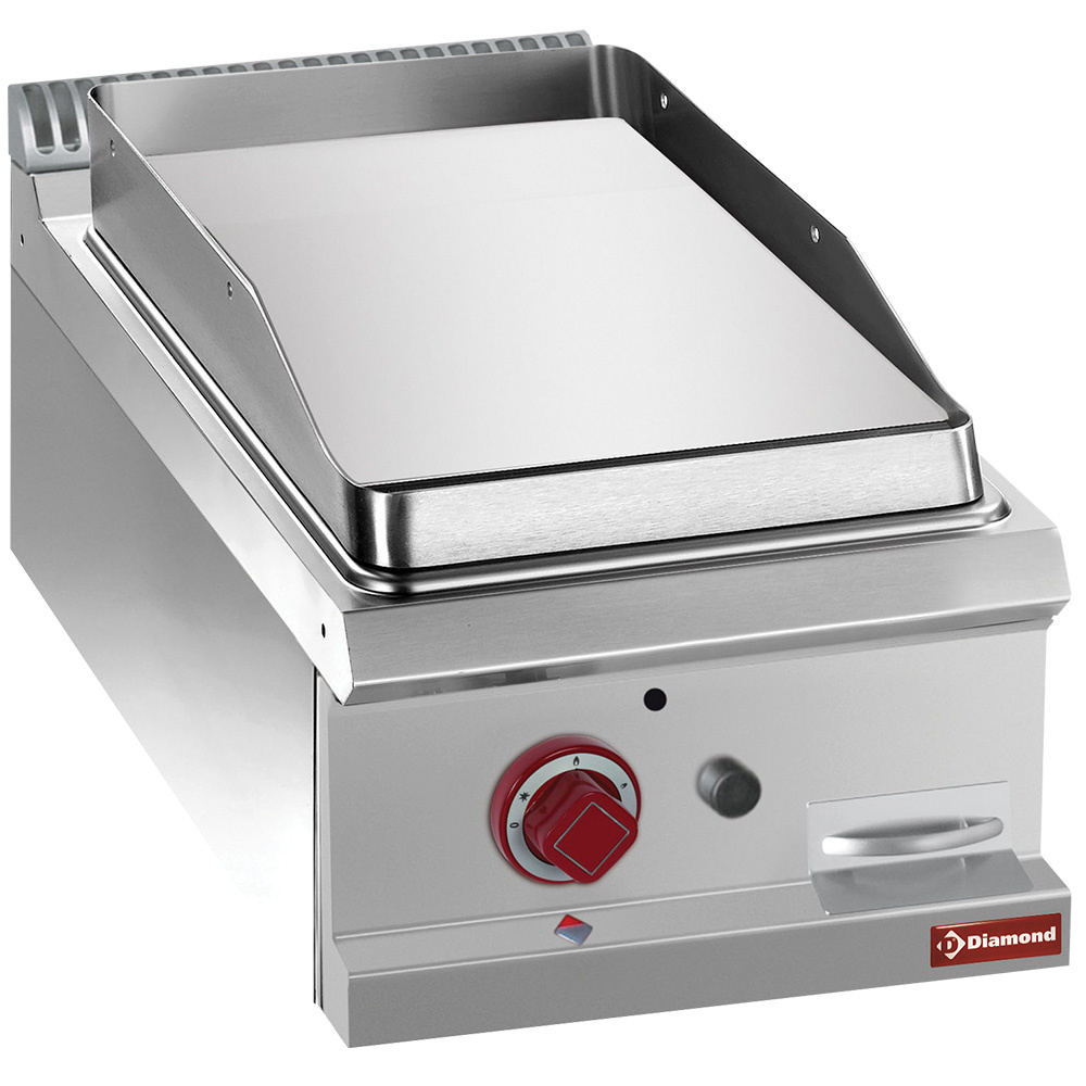 Diamond GAS Gas-Grillplatte, glatt, hartverchromt, Modul 1/2 -Oberplatte-
