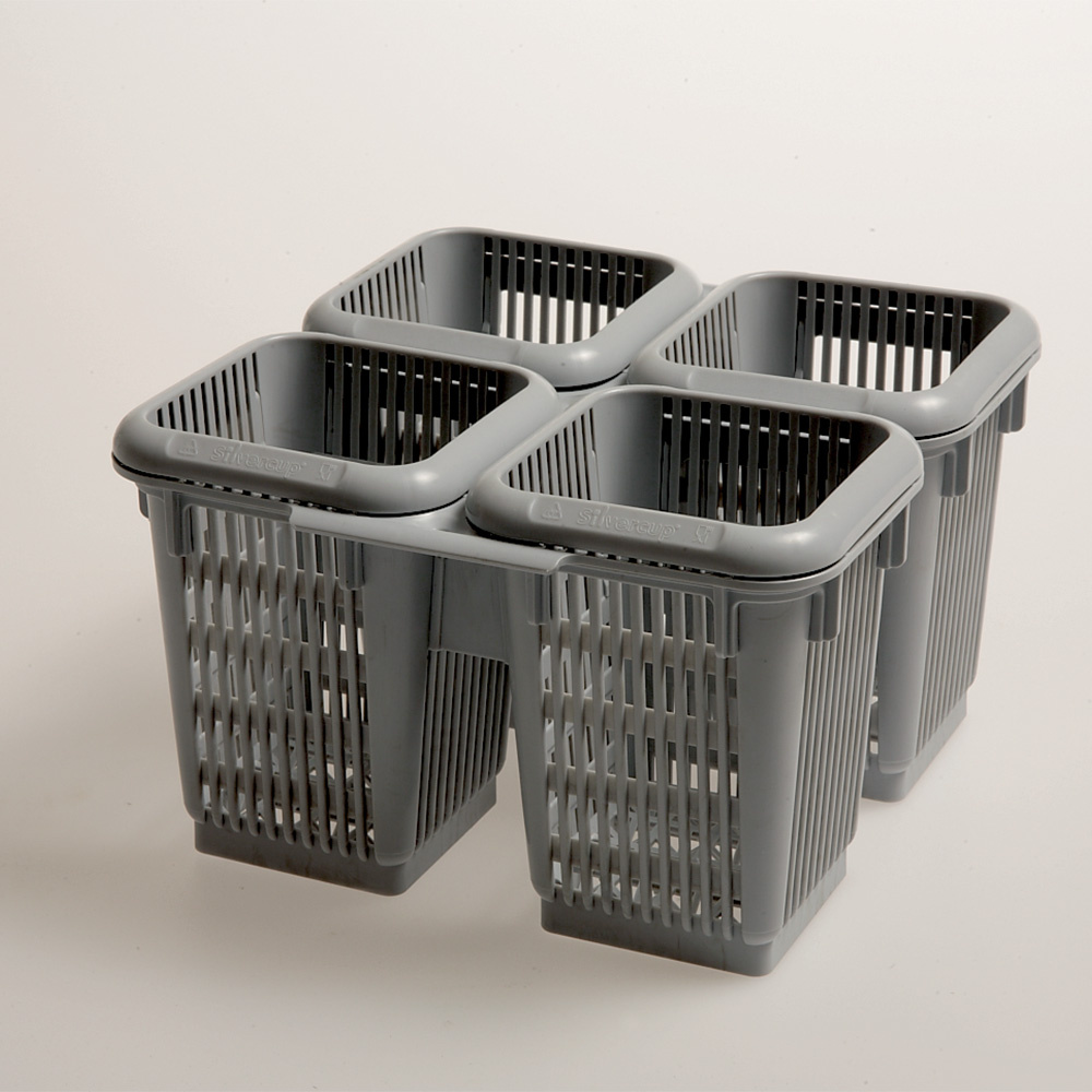 Diamond Körbe & Zubehör Besteckbehälter "4 Fächer" aus Polypropylene