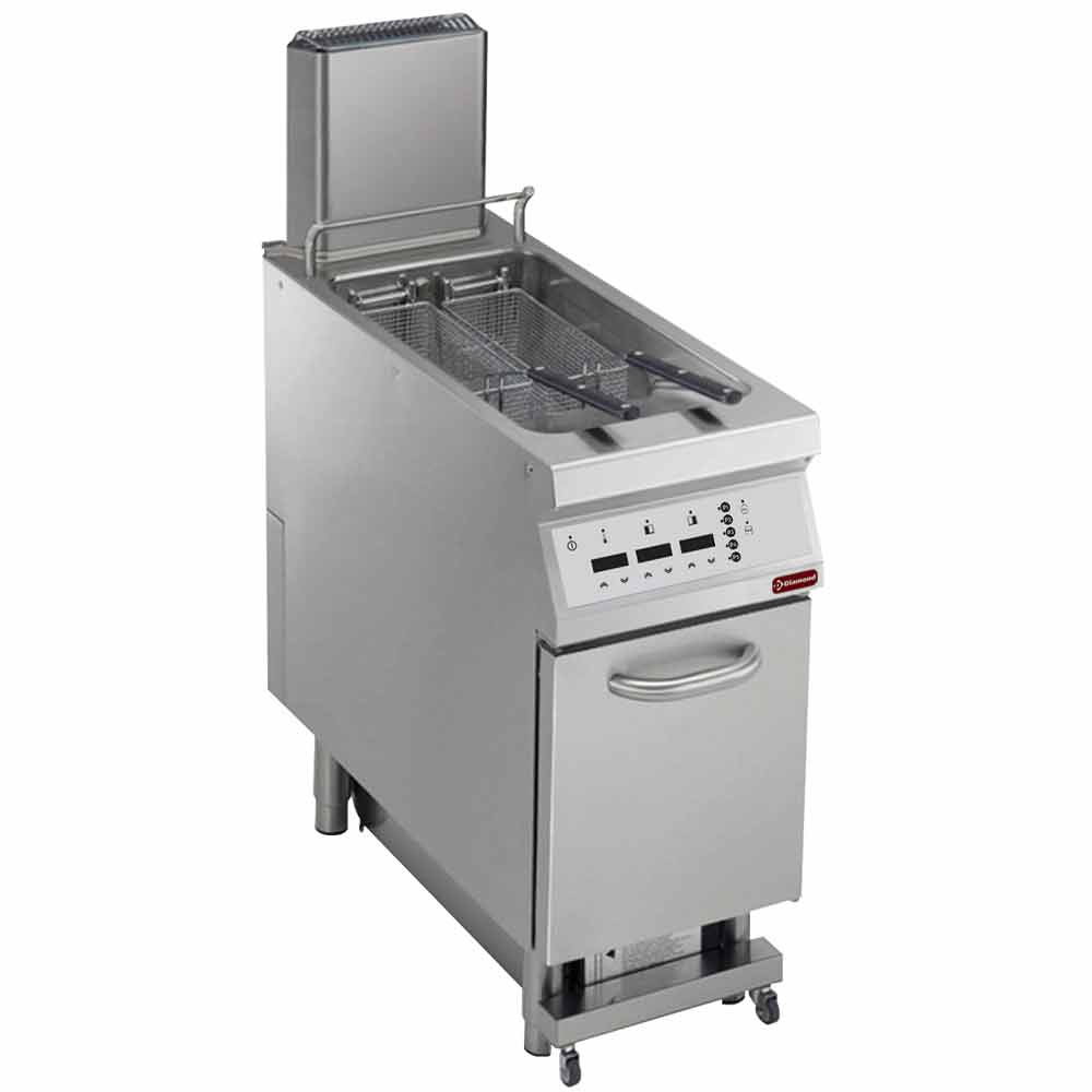 Diamond Kochserie 900+ Elek. Friteuse 1 Becken "Y" 23 L, auf Unterschrank, "DIGIT"