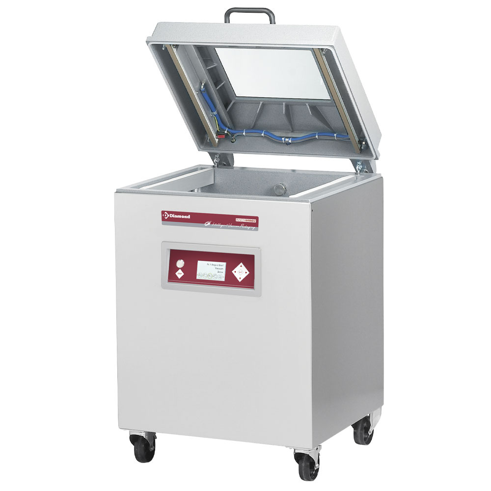 Diamond INTELLIGENT VACUUM PACK. Vakuummaschine, Aluminium behälter 500x520xh230 mm. - 63 m3/Std. LCD-Bildschirm