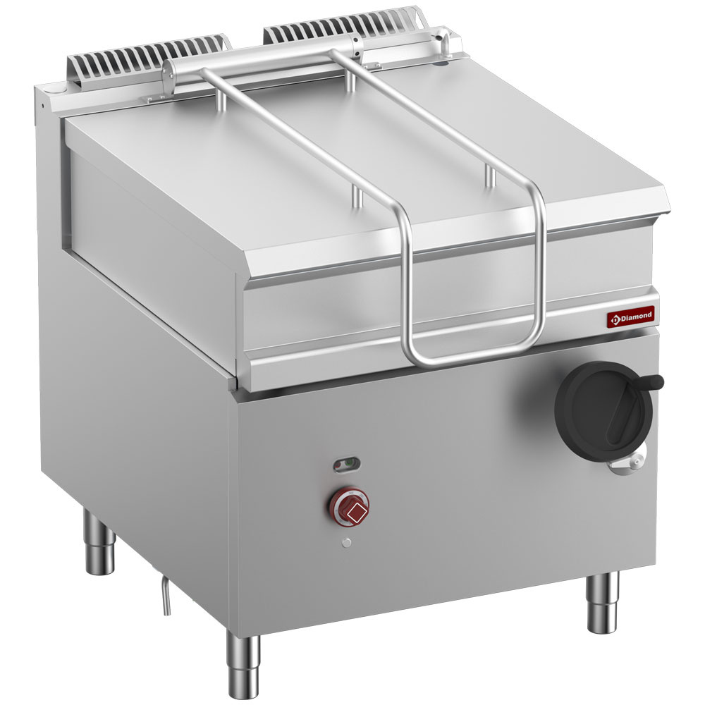 Diamond ELECTRIC Elektro-Kippbratpfanne, Becken aus Edelstahl 80 Lit., auf Unterbau