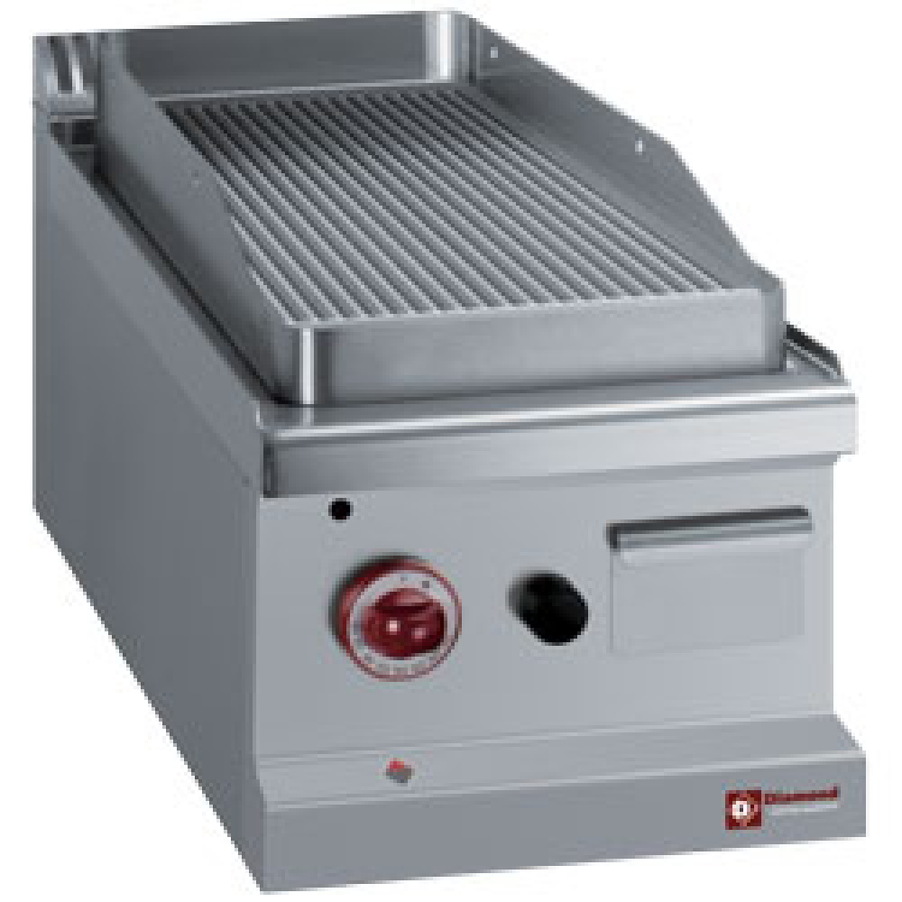 Diamond GAS Gas Grillplatte, gerillt -Top-