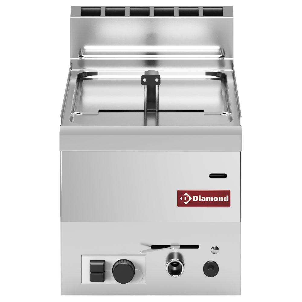 Diamond Kochserie PRO 600 Gas Friteuse 1 Becken 8 Liter -Top-