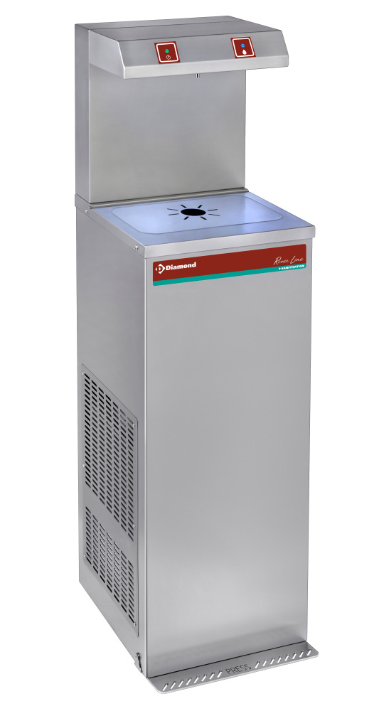 Diamond 150 Lt/h / SANITISATION Pedalbetriebener Wasserkühler, Edelstahl, 150 Liter/Stunde