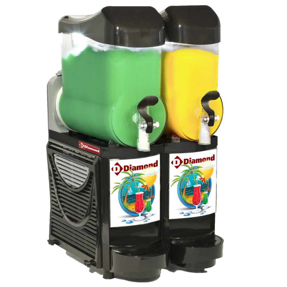 Diamond Granita- und Sorbet Despenser Granita Maschine/Spender, 2x 10 Liter