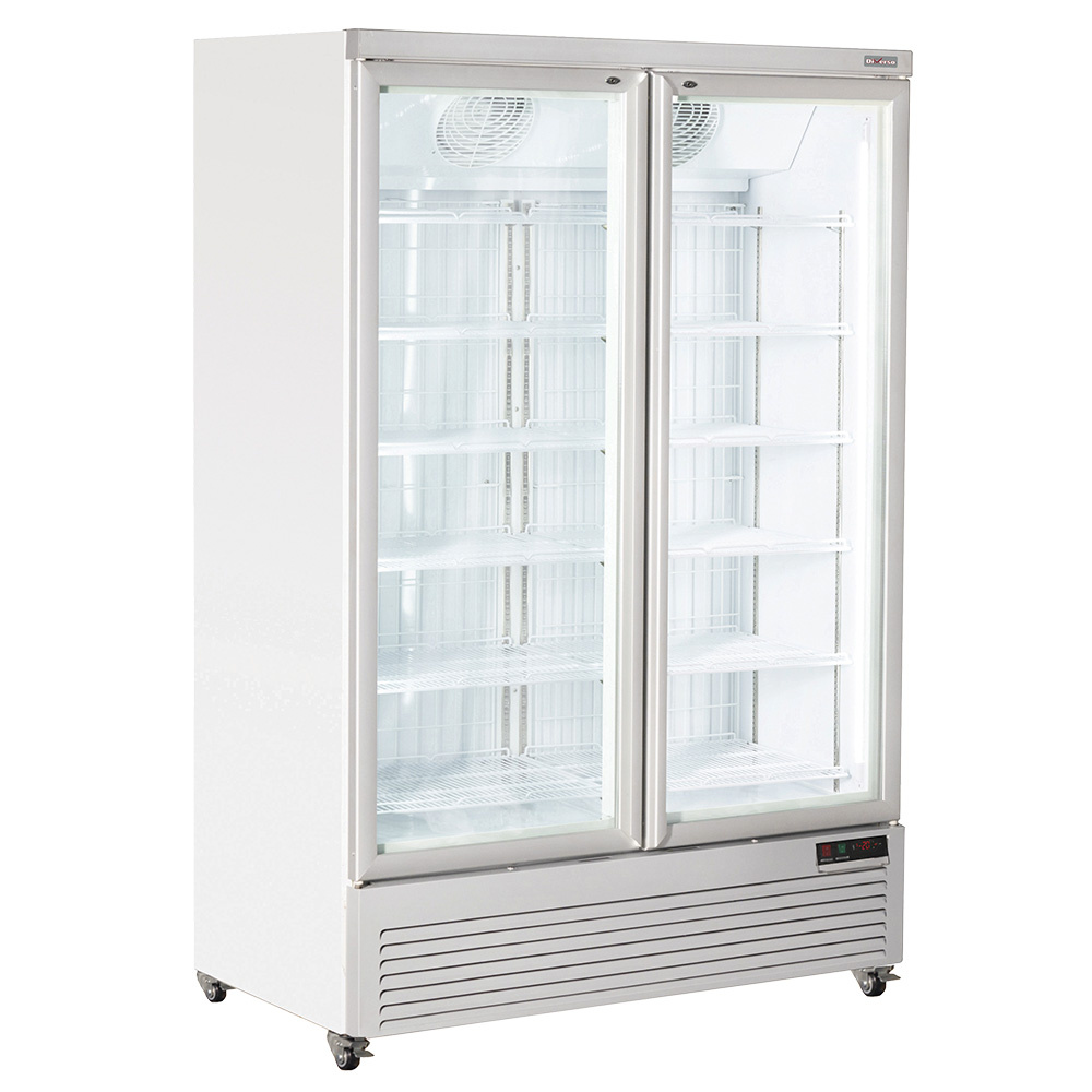 Diverso Vitrines T° positive & negative Vertikaler Gefrierschrank-Vitrine, 1084 Liter - WEISS