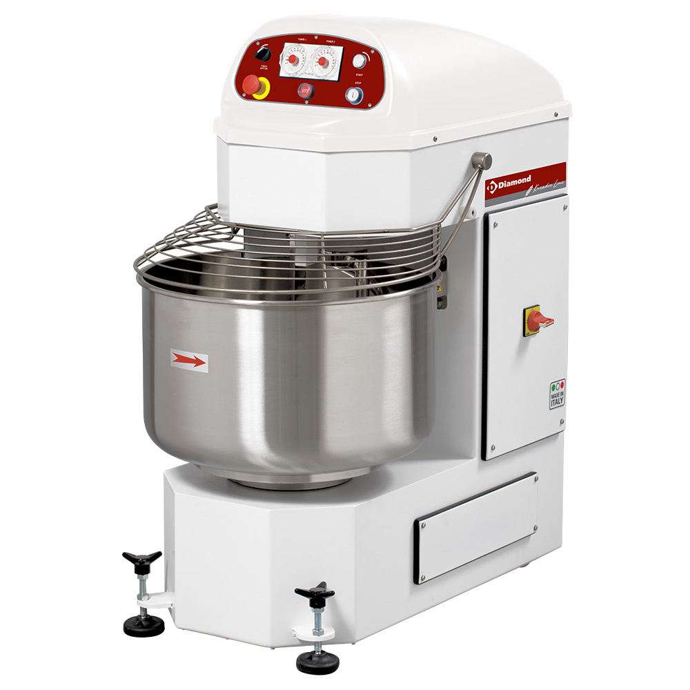 Diamond 2 SPEEDS Automatischer Spiralmischer, 2 Geschwindigkeiten, 2 Timer, 40 Kg