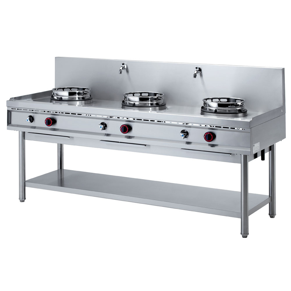 Diamond Chinaherde Gas Wok Herd, 3 Brenner (3x 13 kW)