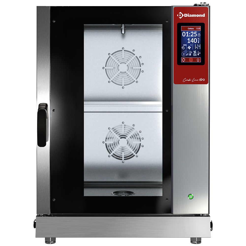 Diamond Kombidämpfer Direkt Elektroofen Dampf/Konvektion TOUCH SCREEN,10x GN 1/1 - AUTO-CLEANING