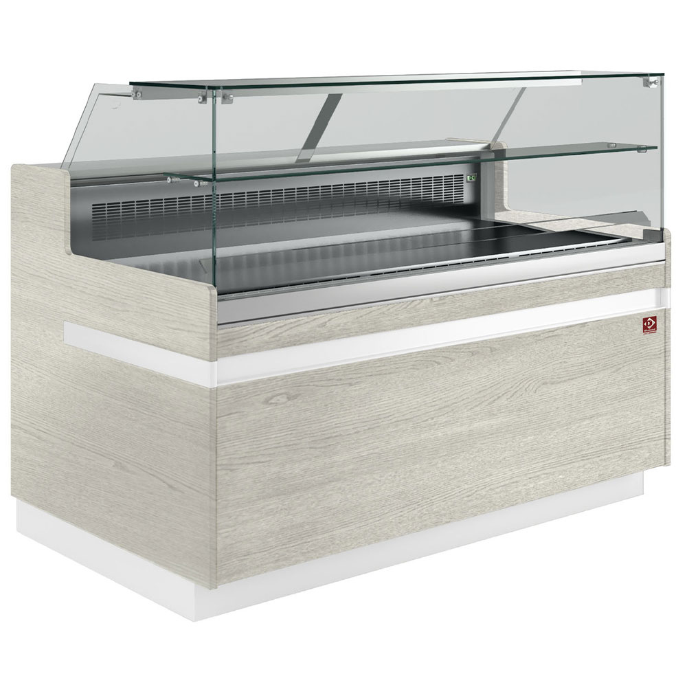 Diamond Vitrinen-Theken Kühl Verkaufstheke EN & GN, untere Glasscheibe, belüftet, ohne Reserve