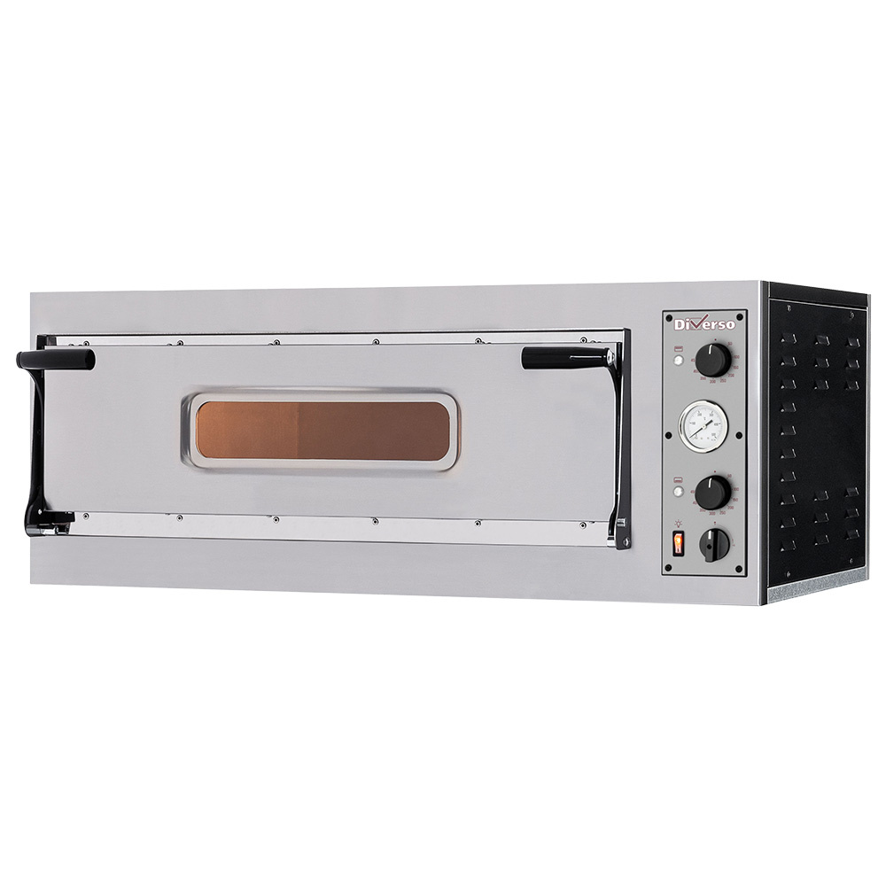 Diverso Pizzaoefen Elektro Ofen 2 Pizzen diam. 350mm, 1 Backkammer