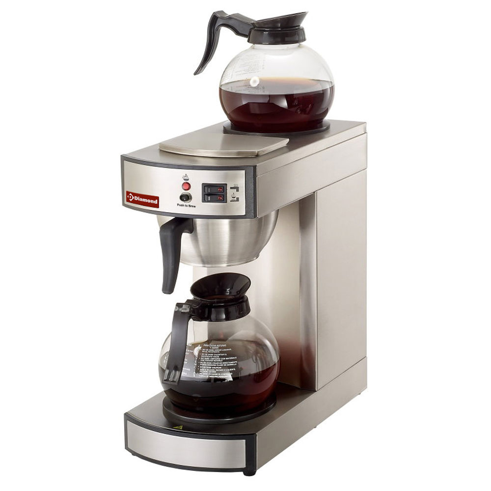 Diamond Kaffeemaschinen Filter Kaffeemaschine - 1-gruppig + 2 Wärmhalteplatten - Automatisch