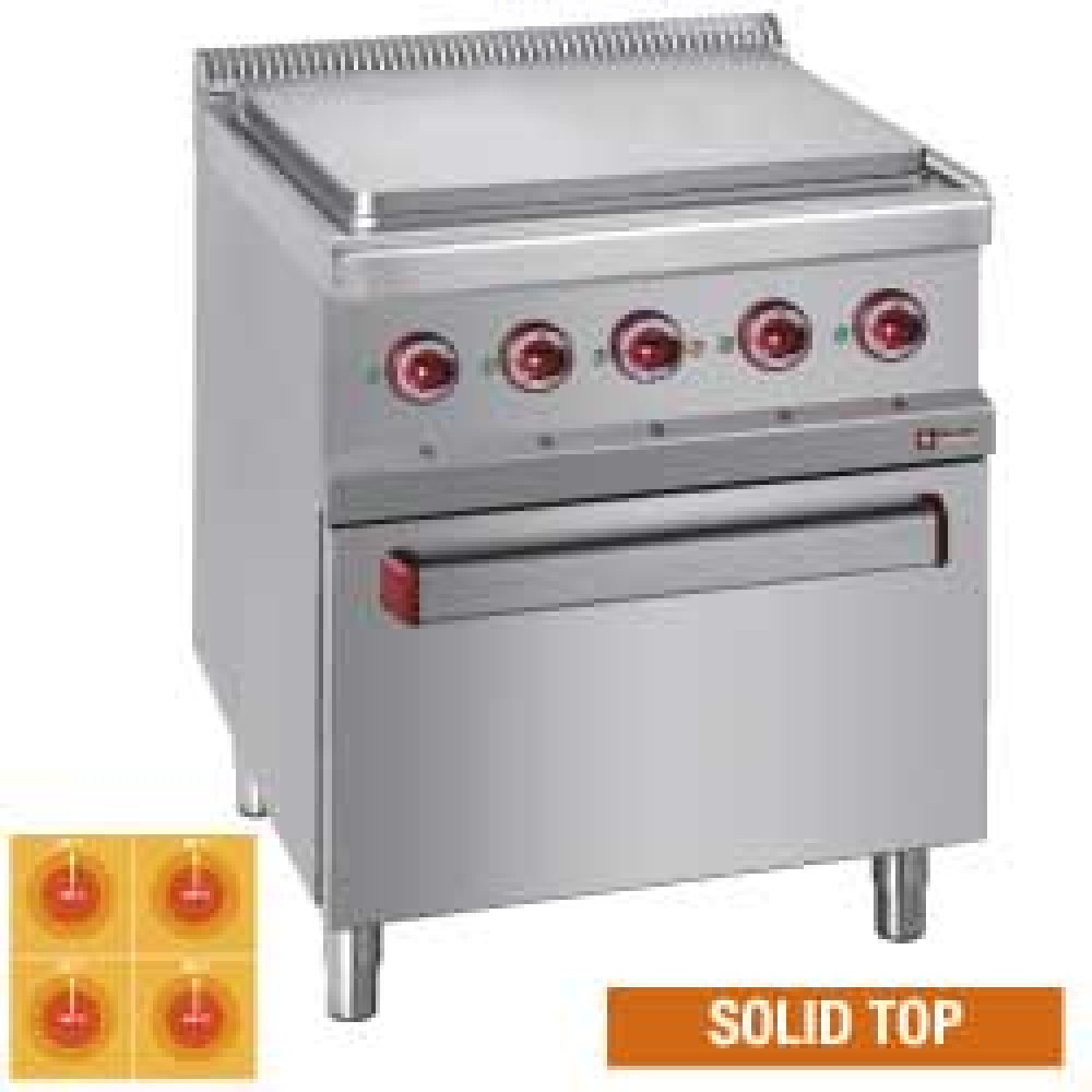 Diamond Kochserie OPTIMA 700 Ofen GN2/1 mit elektrischer Fortkochplatte