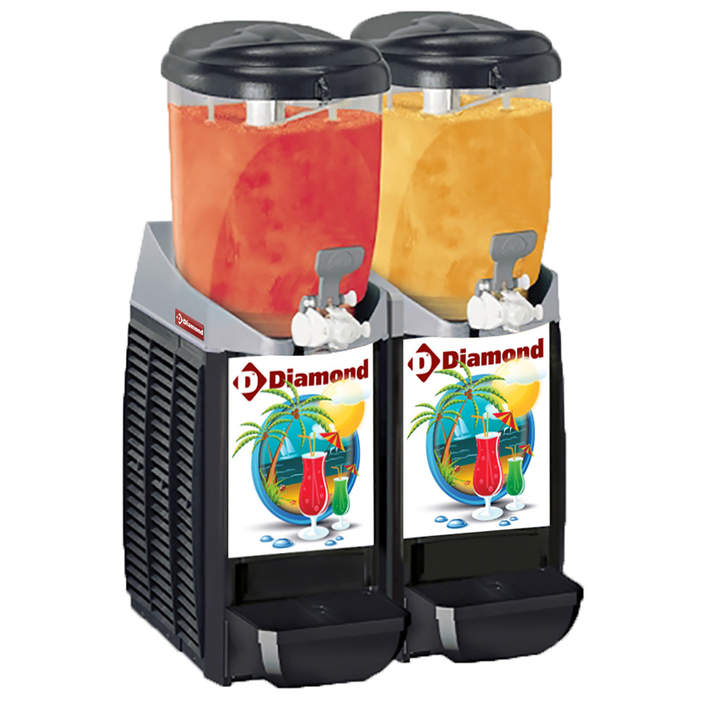 Diamond Granita- und Sorbet Despenser Maschine/Spender granita,  2x 5,5 Liter