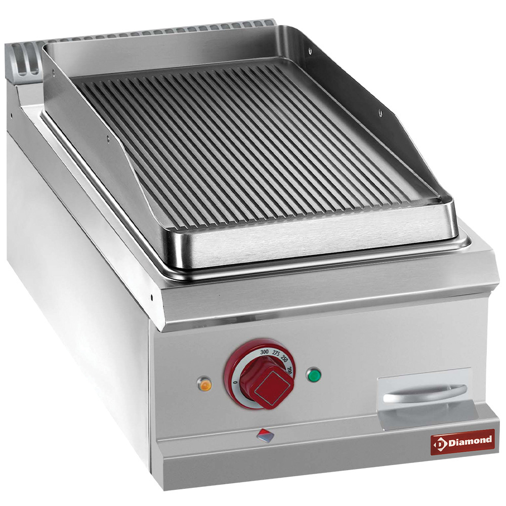 Diamond Kochserie OPTIMA 700 Elektrische Grillplatte mit Rillen, Modul 1/2 -TOP-