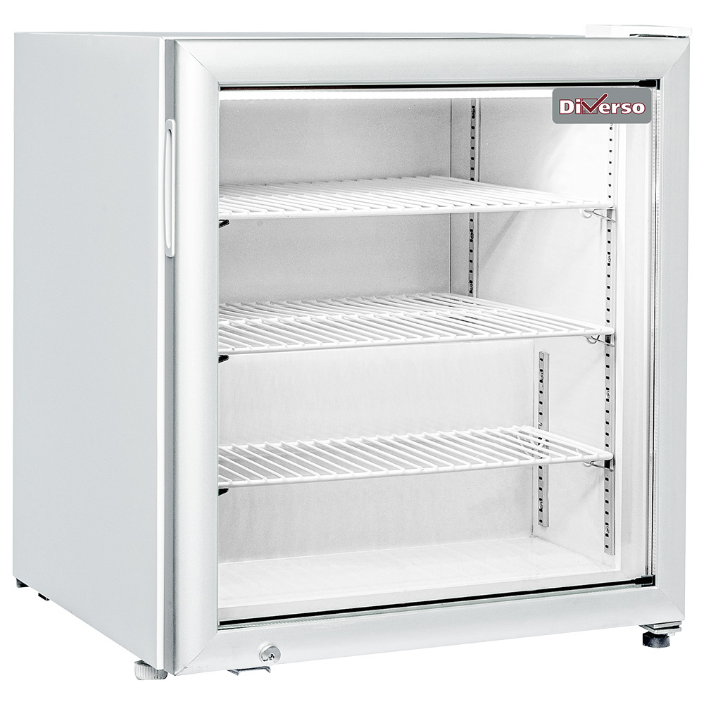 Diverso Vitrines T° positive & negative Tischvitrine negative Temperatur, 90 Liter
